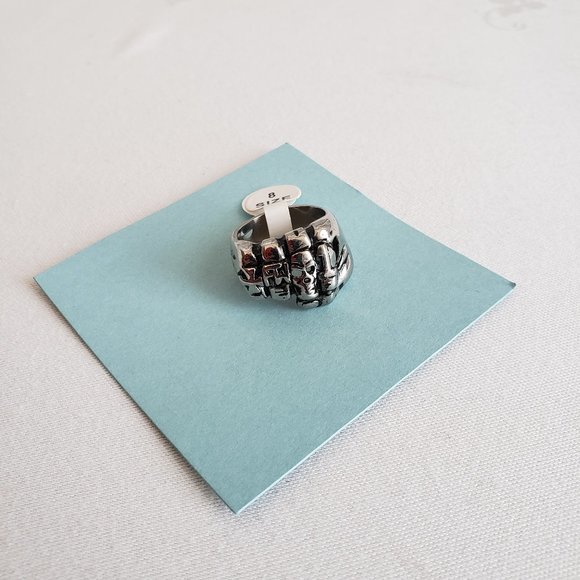 FTW Stainless steel Biker ring. For The Win Size 8 - Picture 3 of 8